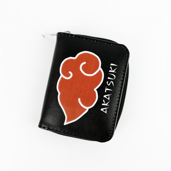 Naruto Shippuuden - Akatsuki Bulut Logo Kısa Cüzdan