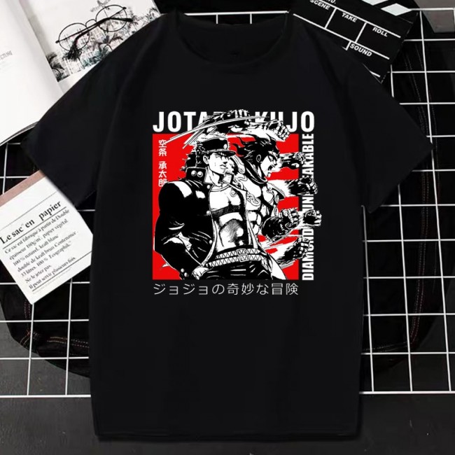 JoJo's Bizarre Adventure Jotaro Siyah Tişört