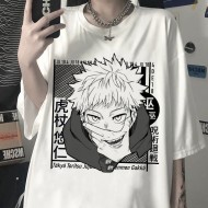 Jujutsu Kaisen Itadori Sukuna Beyaz Tişört Jujutsu Kaisen Itadori Sukuna Beyaz Tişört