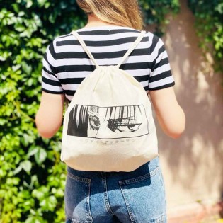 Attack on Titan Levi Eyes Bez Sırt Çantası Attack on Titan Levi Eyes Bez Sırt Çantası