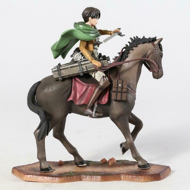 Attack on Titan Levi Soldier Horse Figür