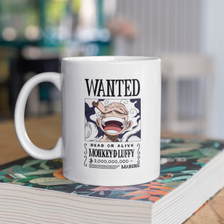 One Piece Luffy Gear 5 Wanted Kupa Bardak One Piece Luffy Gear 5 Wanted Kupa Bardak