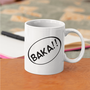 Anime Baka!! (Aptal) Kupa Bardak Anime Baka!! (Aptal) Kupa Bardak