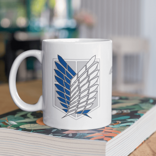 Attack on Titan Keşif Birliği Logo Kupa Bardak Attack on Titan Keşif Birliği Logo Kupa Bardak