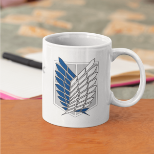 Attack on Titan Keşif Birliği Logo Kupa Bardak Attack on Titan Keşif Birliği Logo Kupa Bardak