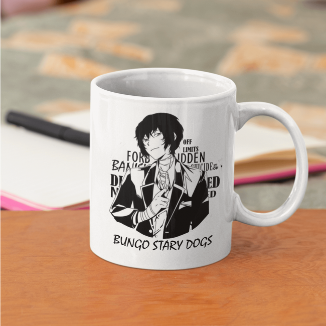 Bungo Stary Dogs Osamu Dazai Kupa Bardak