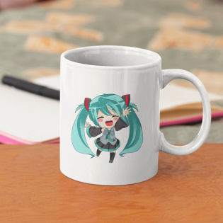 Hatsune Miku Kupa Bardak Hatsune Miku Kupa Bardak