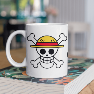 One Piece Hasır Şapka Korsanları Logo Kupa Bardak One Piece Hasır Şapka Korsanları Logo Kupa Bardak