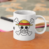 One Piece Hasır Şapka Korsanları Logo Kupa Bardak