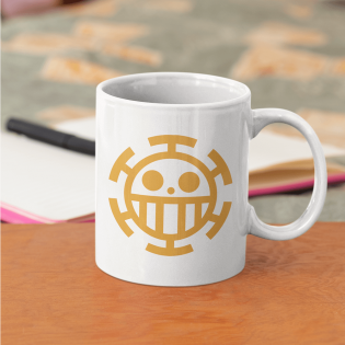 One Piece Kalp Korsanları Logo Kupa Bardak 