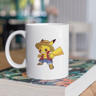 Pikachu x Luffy Kupa Bardak Pikachu x Luffy Kupa Bardak
