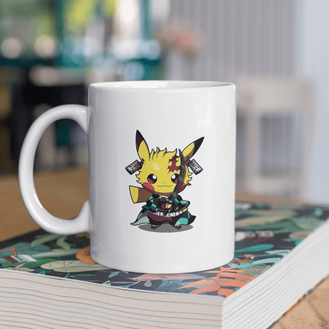 Pikachu x Tanjiro Kupa Bardak