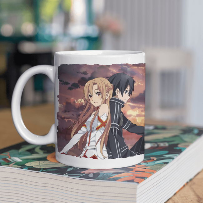 Sword Art Online Asuna & Kirito Kupa Bardak