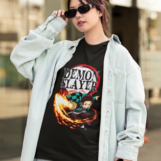 Demon Slayer Tanjiro Tişört Demon Slayer Tanjiro Tişört