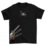 Roronoa Zoro Logo Santoryu Tişört Roronoa Zoro Logo Santoryu Tişört
