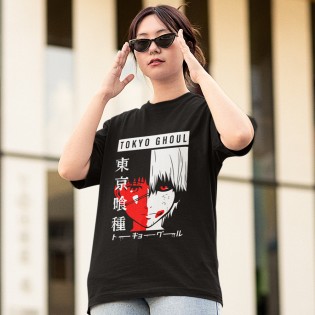 Tokyo Ghoul Kaneki Face Tişört Tokyo Ghoul Kaneki Face Tişört