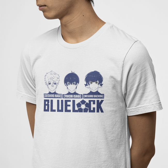 Blue Lock Face Beyaz Tişört