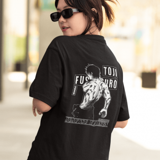 Jujutsu Kaisen Toji Ön Arka Baskılı Tişört