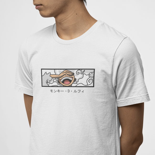 Luffy Gear 5 Face Smiley Tişört