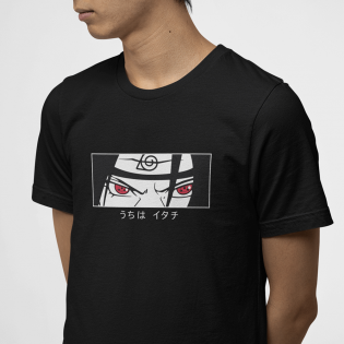 Naruto Uchiha İtachi Sharingan Eyes Tişört Naruto Uchiha İtachi Sharingan Eyes Tişört