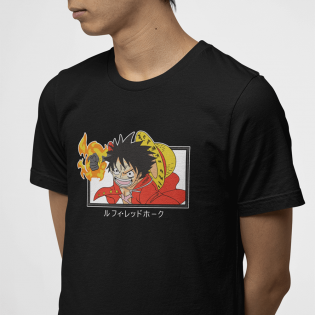 One Piece Luffy Red Hawk Tişört One Piece Luffy Red Hawk Tişört