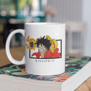 One Piece Luffy Red Hawk Kupa Bardak