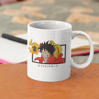 One Piece Luffy Red Hawk Kupa Bardak