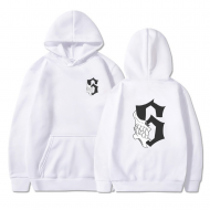 Bleach Grimmjow 6 Ön Arka Baskılı Beyaz Sweatshirt Bleach Grimmjow 6 Ön Arka Baskılı Beyaz Sweatshirt