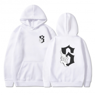 Bleach Grimmjow 6 Ön Arka Baskılı Beyaz Sweatshirt Bleach Grimmjow 6 Ön Arka Baskılı Beyaz Sweatshirt