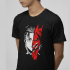 Attack On Titan Levi Red Siyah Tişört