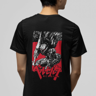 Berserk Ön Arka Baskılı Red Desing Tişört Berserk Ön Arka Baskılı Red Desing Tişört