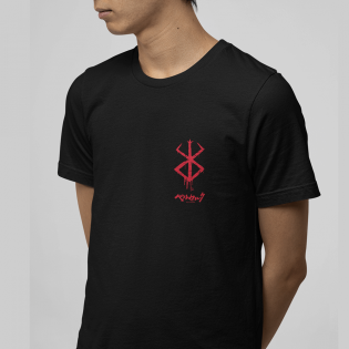 Berserk Ön Arka Baskılı Red Desing Tişört Berserk Ön Arka Baskılı Red Desing Tişört
