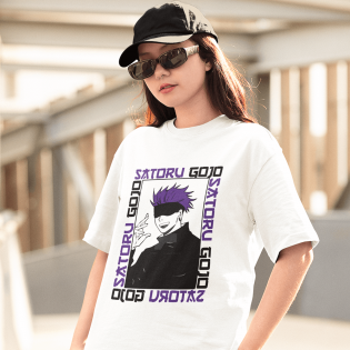 Satoru Gojo Beyaz Tişört