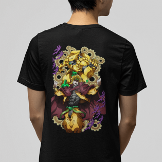 Jojos Bizarre Dio Brando Ön-Arka Baskılı Tişört Jojos Bizarre Dio Brando Ön-Arka Baskılı Tişört