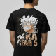 Luffy Gear 5 Nika Ön - Arka Baskılı Siyah Tişört