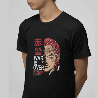 One Piece Shanks Siyah Tişört