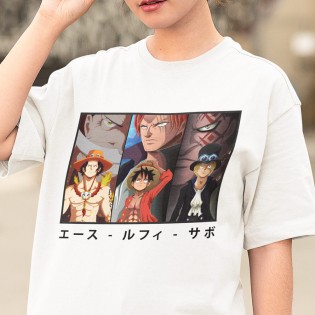 One Piece ALS Beyaz Tişört One Piece ALS Beyaz Tişört