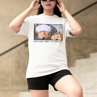 Trafalgar Law Death Beyaz Tişört Trafalgar Law Death Beyaz Tişört