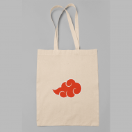 Naruto Akatsuki Bulut Logo Bez Çanta Naruto Akatsuki Bulut Logo Bez Çanta