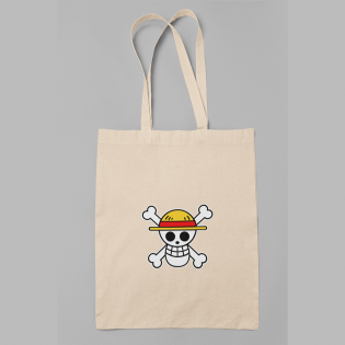 One Piece Hasır Şapka Korsanları Bez Çanta