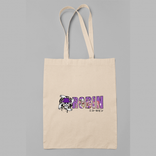 One Piece Robin Yazılı Bez Çanta One Piece Robin Yazılı Bez Çanta