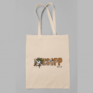 One Piece Usopp Yazılı Bez Çanta One Piece Usopp Yazılı Bez Çanta