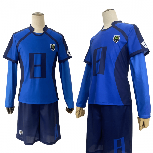 Blue Lock Bachira Unisex Forma ve Şort Takımı #8 Blue Lock Bachira Unisex Forma ve Şort Takımı #8