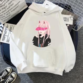 Darling İn The Franxx Zero Kapşonlu Sweatshirt Darling İn The Franxx Zero Kapşonlu Sweatshirt