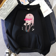 Darling İn The Franxx Zero Kapşonlu Sweatshirt Darling İn The Franxx Zero Kapşonlu Sweatshirt