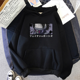 Hunter X Hunter Feitan Face Kapşonlu Sweatshirt Hunter X Hunter Feitan Face Kapşonlu Sweatshirt