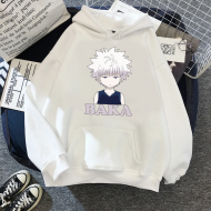 Hunter X Hunter Killua Baka Kapşonlu Sweatshirt Hunter X Hunter Killua Baka Kapşonlu Sweatshirt