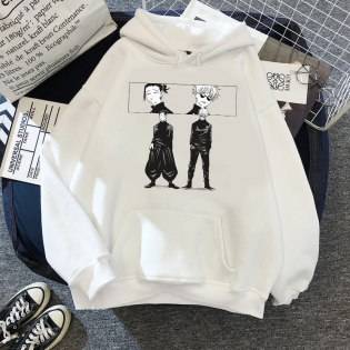 Jujutsu Kaisen Geto Ve Gojo Kapşonlu Sweatshirt Jujutsu Kaisen Geto Ve Gojo Kapşonlu Sweatshirt