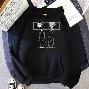 Jujutsu Kaisen Geto Ve Gojo Kapşonlu Sweatshirt Jujutsu Kaisen Geto Ve Gojo Kapşonlu Sweatshirt