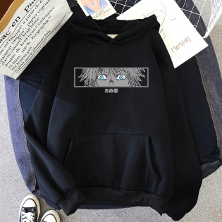 Jujutsu Kaisen Gojo Eyes Kapşonlu Sweatshirt Jujutsu Kaisen Gojo Eyes Kapşonlu Sweatshirt